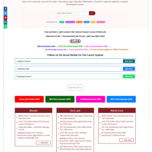 Job Website Design AdSense Ready