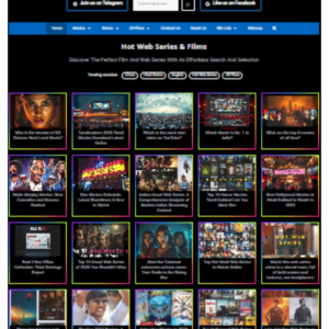 Movie & Series Website Design