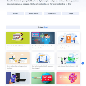 Smart News Website Design