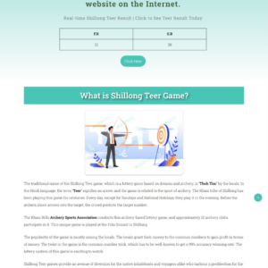 Shillong Teer Result Website